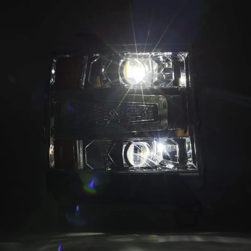 AlphaRex 16-18 Chevy 1500HD LUXX LED Proj Headlights | Silverado 1500 (880235)