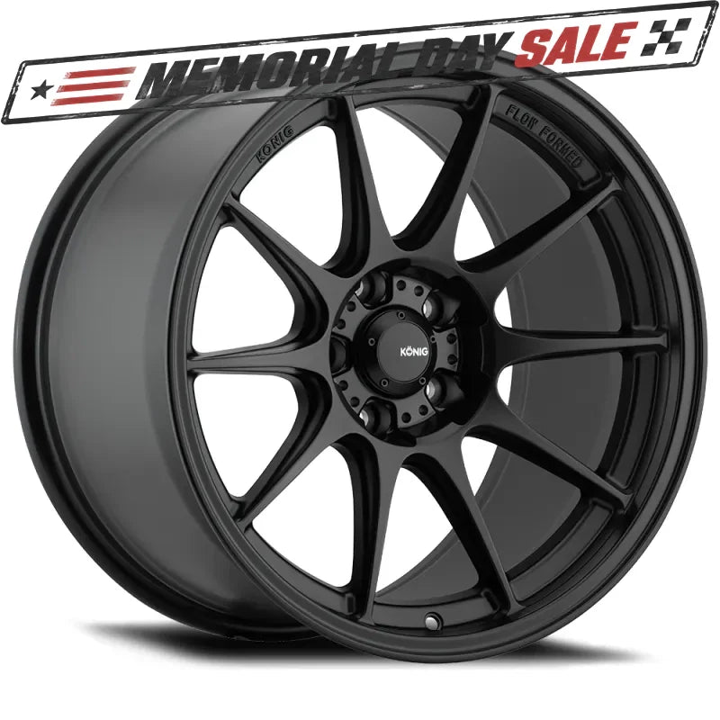 Konig Dekagram Semi-Matte Black | 18x9.5" +35mm | 5x100mm Wheel