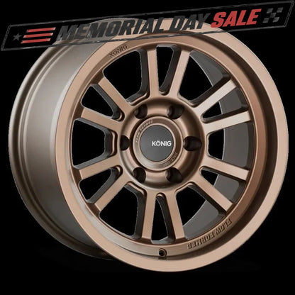 Konig HT1 Satin Bronze | 17x8.5" -6mm | 6x139.7mm Wheel