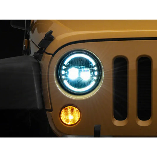 Raxiom 97-18 Jeep Wrangler Axial 7-In LED Headlights w/ DRL (J155569)