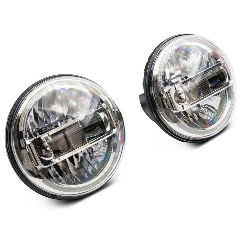 Raxiom 97-18 Jeep Wrangler Axial 7-In LED Headlights w/ DRL (J155569)
