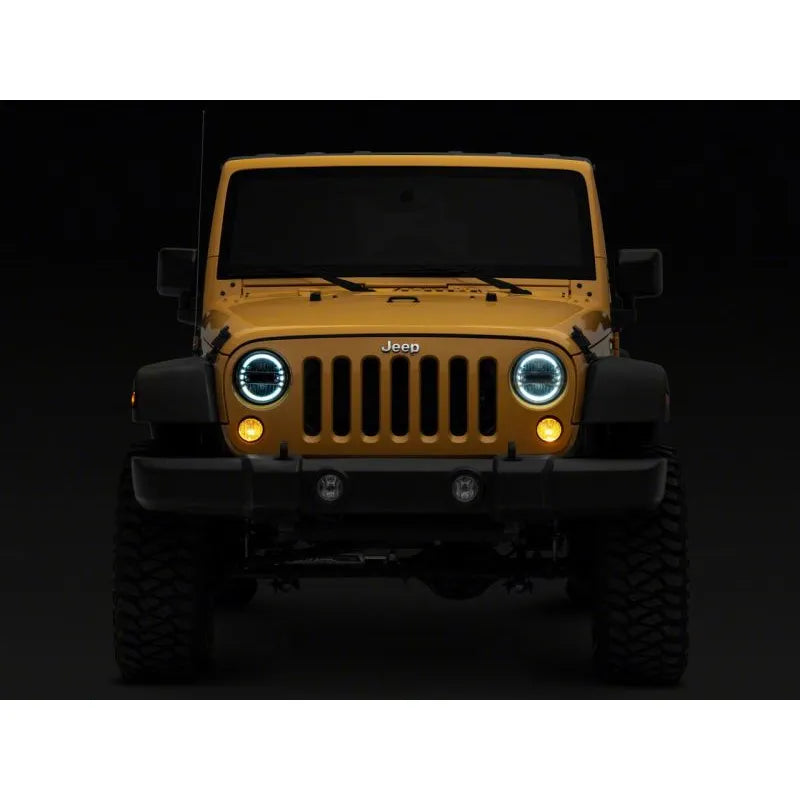 Raxiom 97-18 Jeep Wrangler Axial 7-In LED Headlights w/ DRL (J155569)