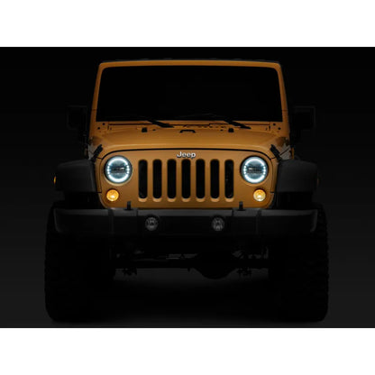 Raxiom 97-18 Jeep Wrangler TJ/JK Axial 7-Inch LED Headlights w/ DRL | Jeep Wrangler (J155570)