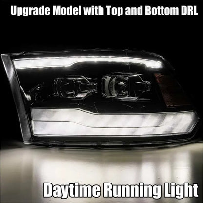 AlphaRex 09-18 Dodge Ram 1500HD LUXX LED Proj Headlights | Dodge 1500HD (880539)