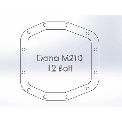 aFe Dana M210 Diff Cover | Jeep Wrangler JK (07-18)/JL/JT (18-26) (46-71340B)