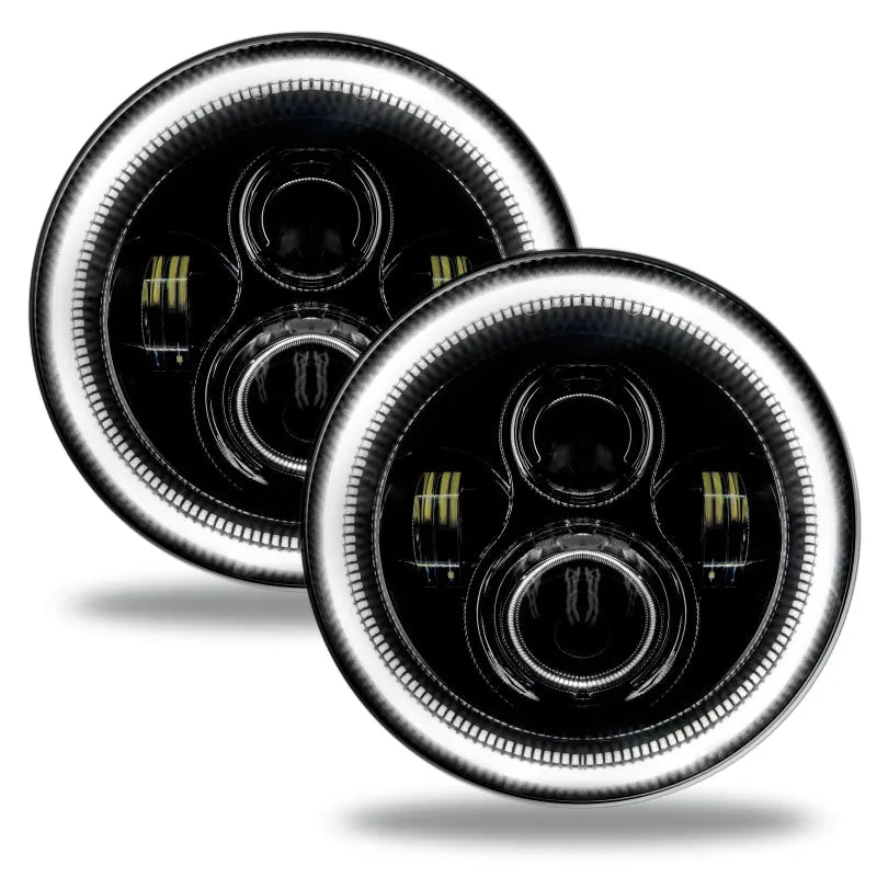 ORACLE 7in LED Headlights Black Bezel | Jeep Wrangler 97-18 (5769-001)