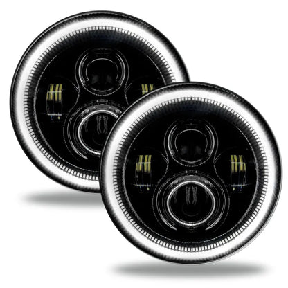 ORACLE 7in LED Headlights Black Bezel | Jeep Wrangler 97-18 (5769-001)