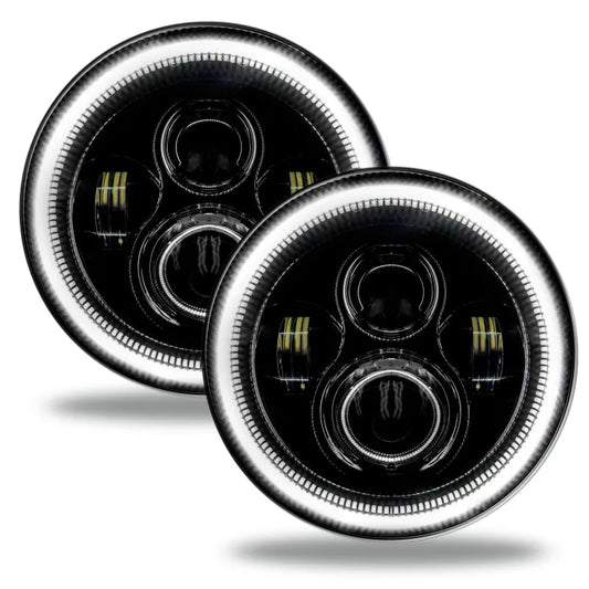 ORACLE 7in LED Headlights Black Bezel | Jeep Wrangler 97-18 (5769-001)