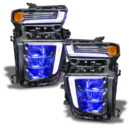 ORACLE 20-21 Chevy Silverado HD 2500/3500 RGB Demon Eye Headlight Kit (1453-334) | 2020-26