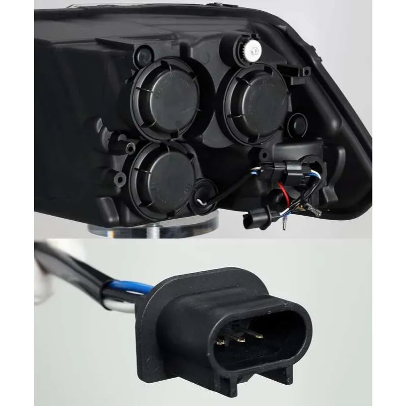 AlphaRex Ram 1500 HD LUXX Proj Headlights Plnk Style Jet Blk w/Activ Seq (09-18,03-26) (880540)
