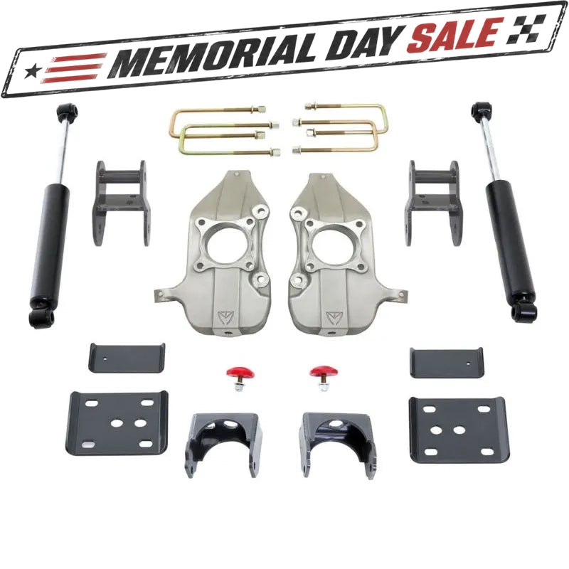 MaxTrac 15-18 Ford F-150 2WD 2in/4in MaxPro Lowering Spindle Kit