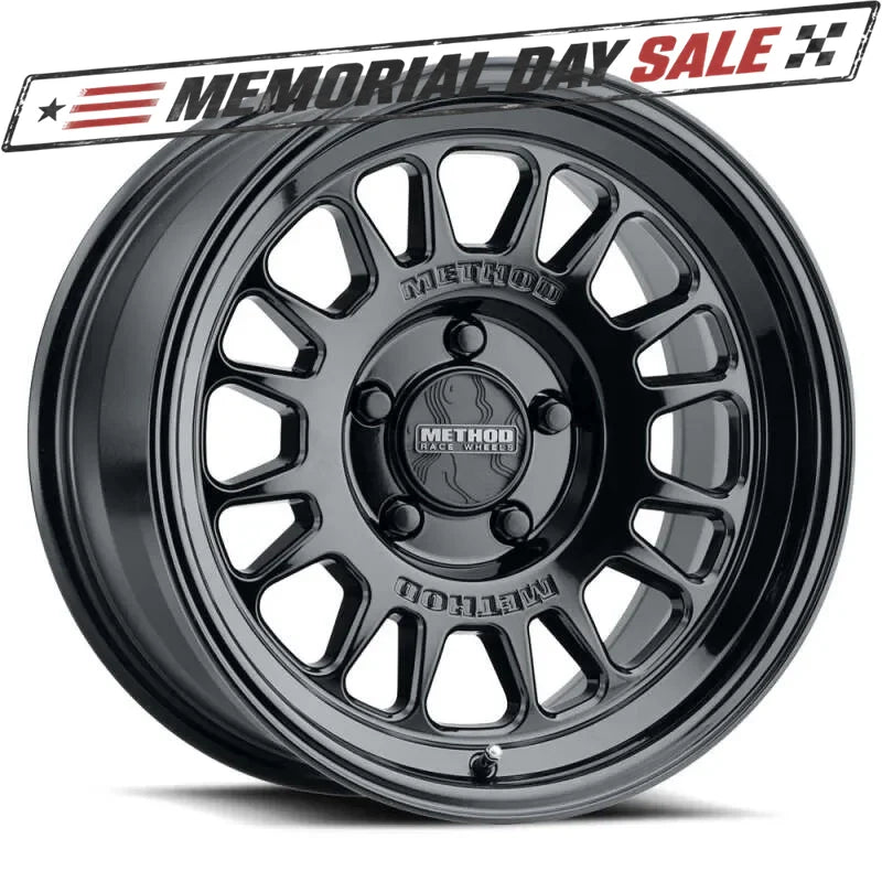 (set of 4) Method MR318 Gloss Black | 18x9" +0mm | 6x135mm Wheel
