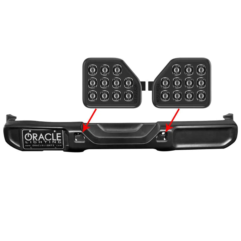 Oracle Jeep Wrangler JL Rear Bumper LED Reverse Lights 6000K | Jeep Wrangler JL (07-26) (5874-504)