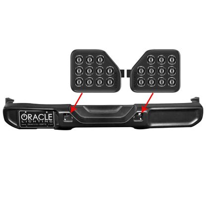 Oracle Jeep Wrangler JL Rear Bumper LED Reverse Lights 6000K | Jeep Wrangler JL (07-26) (5874-504)