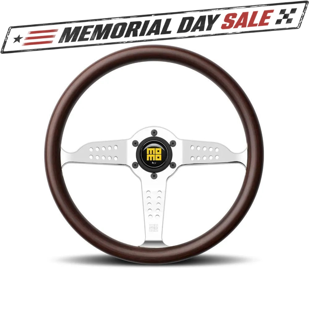 MOMO Super Grand Prix 350mm Mahogany Wood Steering Wheel (GRA35WD0P)