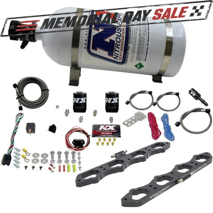 Nitrous Express Ford Coyote 5.0L V8 Nitrous Wet Port Plate Kit w/10lb Bottle