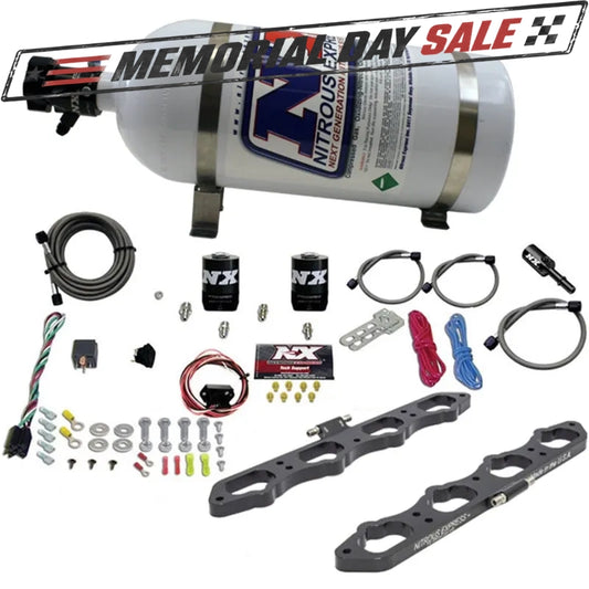 Nitrous Express Ford Coyote 5.0L V8 Nitrous Wet Port Plate Kit w/10lb Bottle