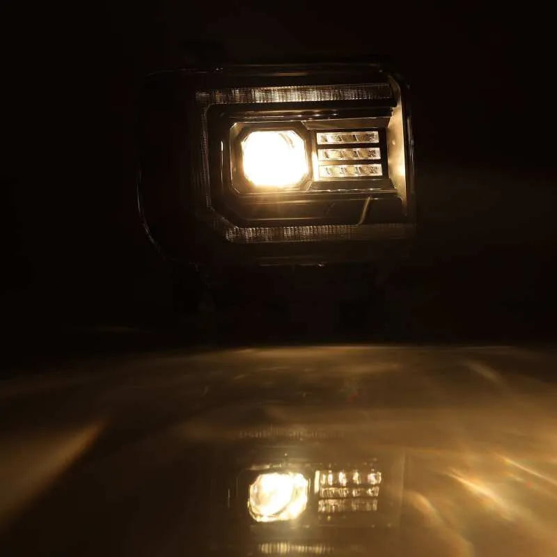 AlphaRex 14-18 GMC Sierra PRO-Series Plank Headlights | 2014-19 Sierra 3500 HD (880613)
