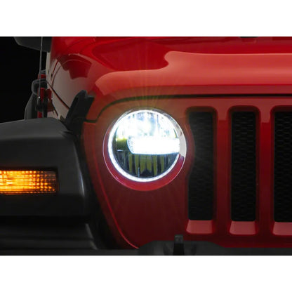 Raxiom 18-23 Jeep JL Axial 9-In LED Headlights Blk Housing | Gladiator/Wrangler (J164371)