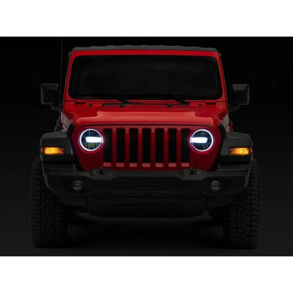 Raxiom 18-23 Jeep JL Axial 9-In LED Headlights Blk Housing | Gladiator/Wrangler (J164371)