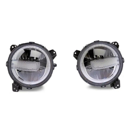 Raxiom 18-23 Jeep JL Axial 9-In LED Headlights Blk Housing | Gladiator/Wrangler (J164371)