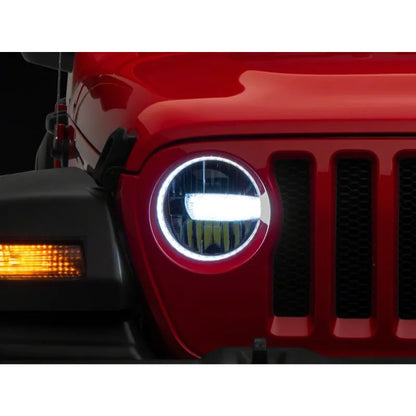 Raxiom 18-23 Jeep JL Axial 9-In LED Headlights Blk Housing | Gladiator/Wrangler (J164371)