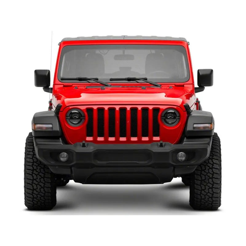 Raxiom 18-23 Jeep JL Axial 9-In LED Angel Eye Headlights Blk | Gladiator/Wrangler (J167045)