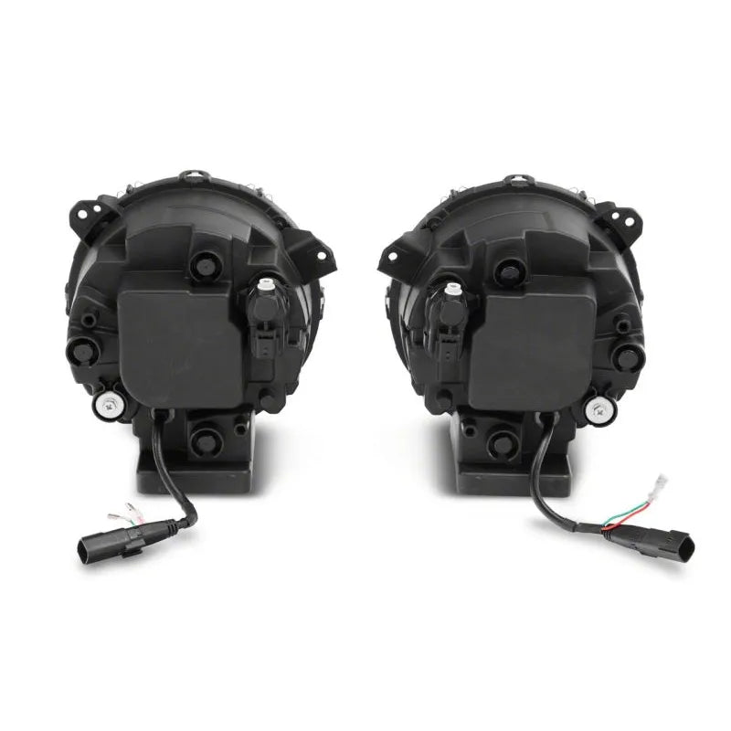 Raxiom 18-23 Jeep JL Axial 9-In LED Angel Eye Headlights Blk | Gladiator/Wrangler (J167045)