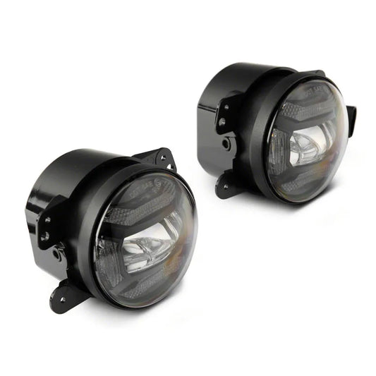Raxiom 07-18 Jeep JK Axial 4-In LED Fog Lights | Wrangler (J167046)