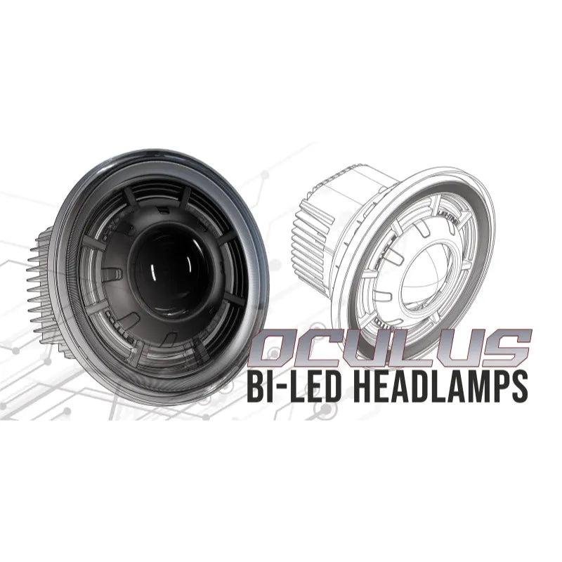Oracle Oculus 7in Bi-LED Headlights | Jeep Wrangler JK (07-18) (5876-001)