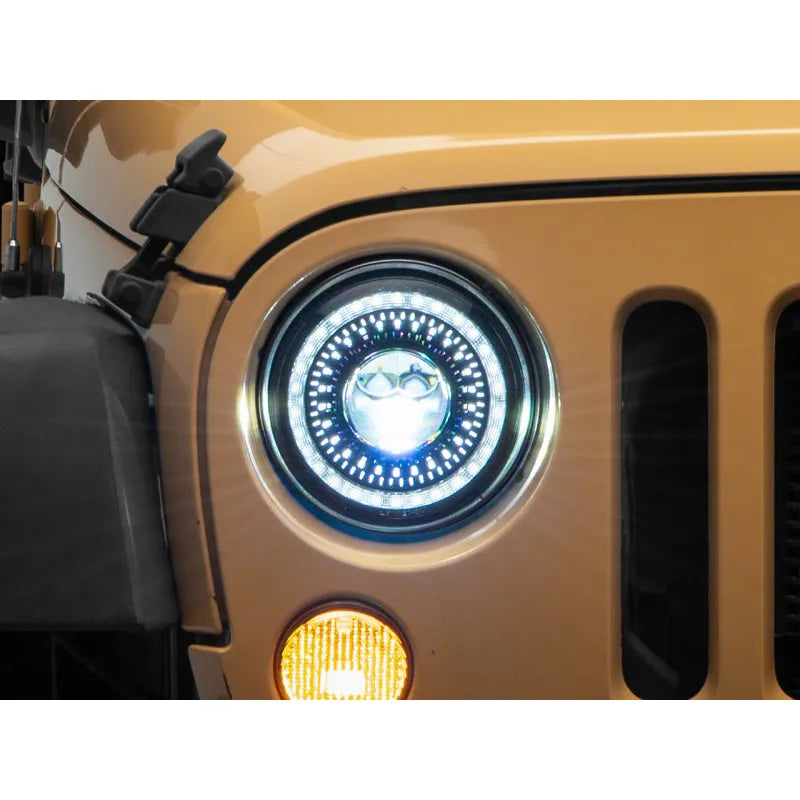 Raxiom 07-18 Jeep JK Axial 7-In Dragon Eye LED Headlights | Wrangler (J167194)