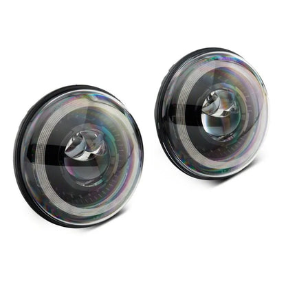 Raxiom 07-18 Jeep JK Axial 7-In Dragon Eye LED Headlights | Wrangler (J167194)