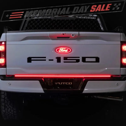 Putco 2021+ Ford F150 w/Factory LED Taillamps & OBS 60in Freedom Blade LED Tailgate Light Bar