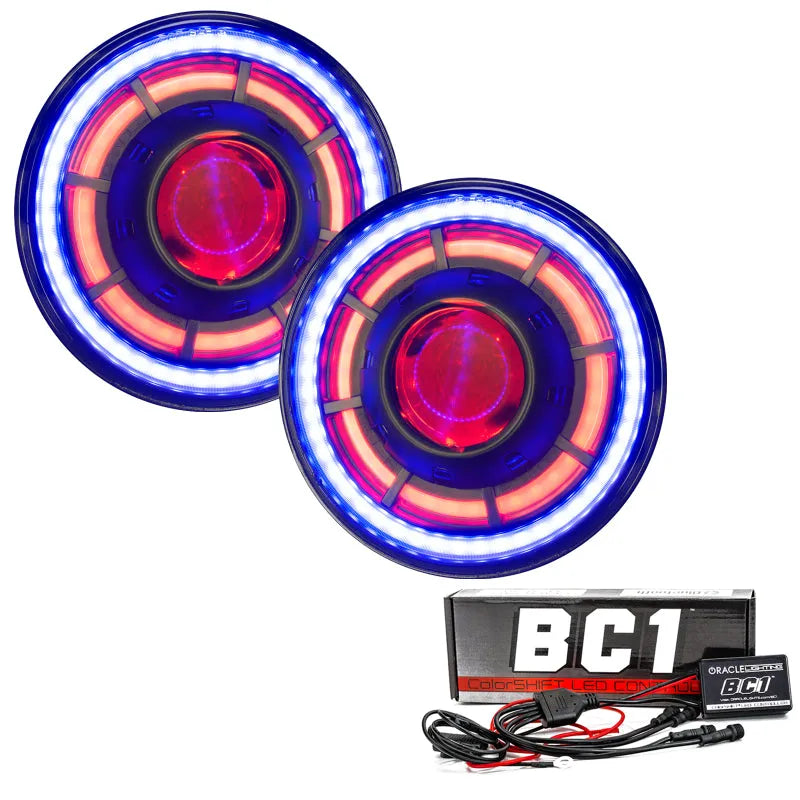ORACLE Oculus 7in ColorSHIFT Bi-LED Headlights | Jeep Wrangler JK (5876-335)