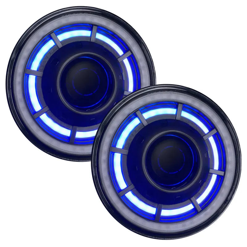 ORACLE Oculus 7in ColorSHIFT Bi-LED Headlights | Jeep Wrangler JK (5876-335)