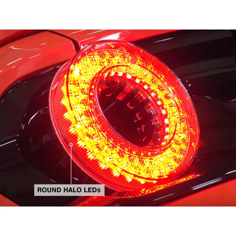 Raxiom Mustang Halo LED Tail Lights | Ford Mustang (15-23) (Smoked Lens) (393827)