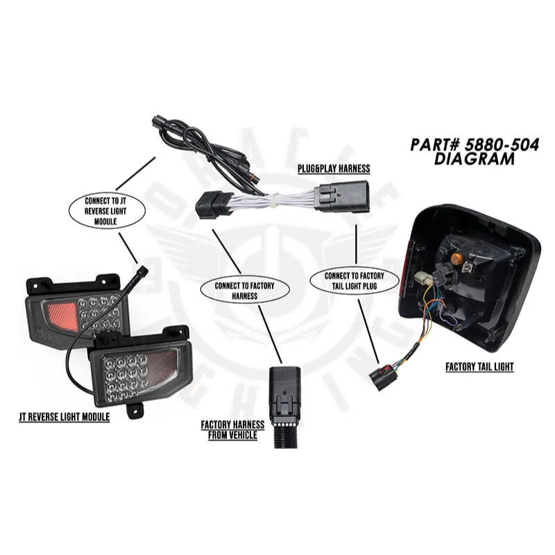 Oracle Jeep Gladiator JT LED Reverse Lights | Jeep Gladiator (19-26) (5881-504)