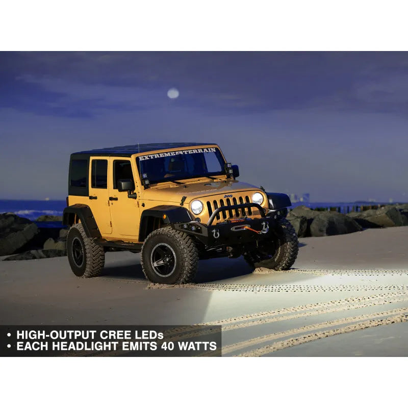 Raxiom Axial LED Headlights | Jeep Wrangler TJ/JK (97-18) (J108039)