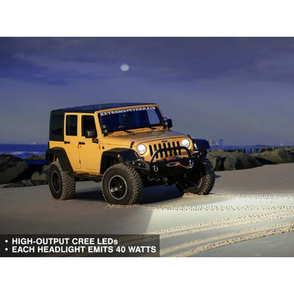 Raxiom Axial LED Headlights | Jeep Wrangler TJ/JK (97-18) (J108039)