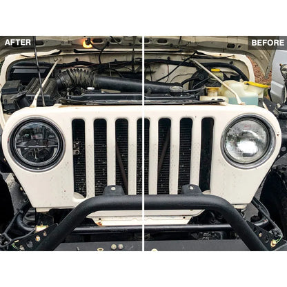 Raxiom Axial LED Headlights | Jeep Wrangler TJ/JK (97-18) (J108039)