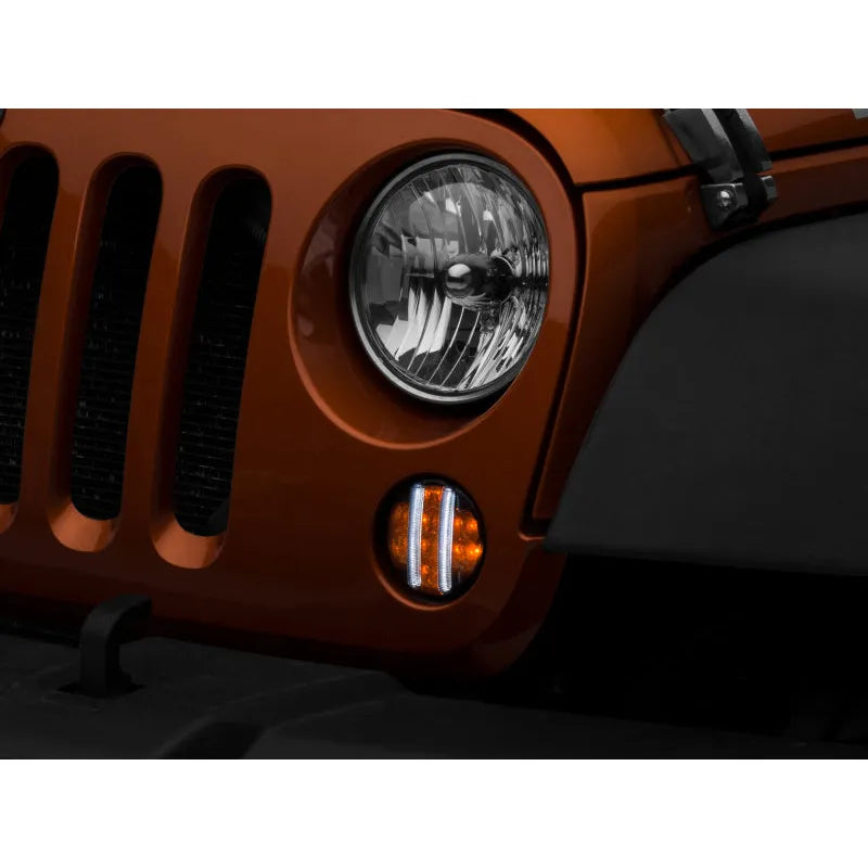 Raxiom 07-18 Jeep JK Axial Smoked LED Turn Signals | Jeep Wrangler JK (07-18) (J119943)