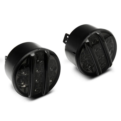 Raxiom 07-18 Jeep JK Axial Smoked LED Turn Signals | Jeep Wrangler JK (07-18) (J119943)