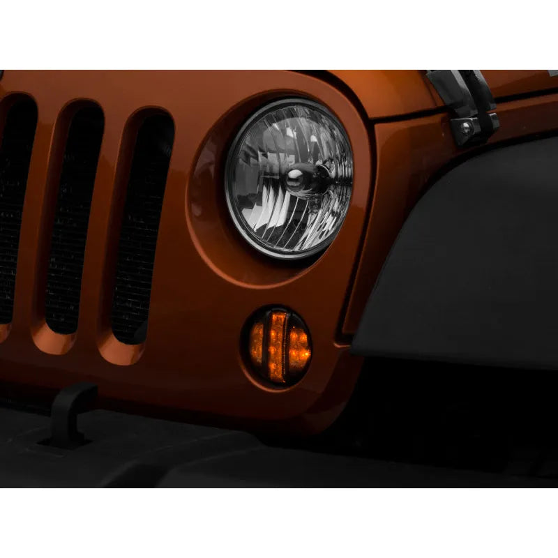 Raxiom 07-18 Jeep JK Axial Smoked LED Turn Signals | Jeep Wrangler JK (07-18) (J119943)