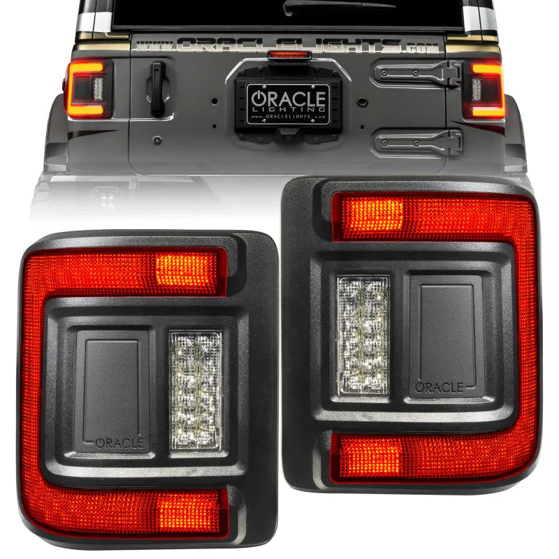 ORACLE Jeep JL/JT Flush Mount Tail Light Tinted | Jeep Wrangler JK/JL 07-26 (5884-504-T)