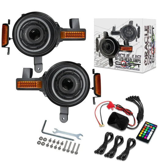 Oracle 2021+ Ford Bronco Oculus Bi-LED Headlights - ColorSHIFT RGB+W | Bronco (U725) (5886-BC2)