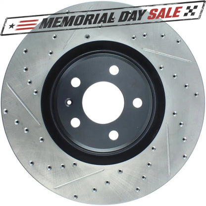 StopTech 127.33134R Front Right Drilled Disc Brake Rotor for 12-19 A6 / 11-18 A7