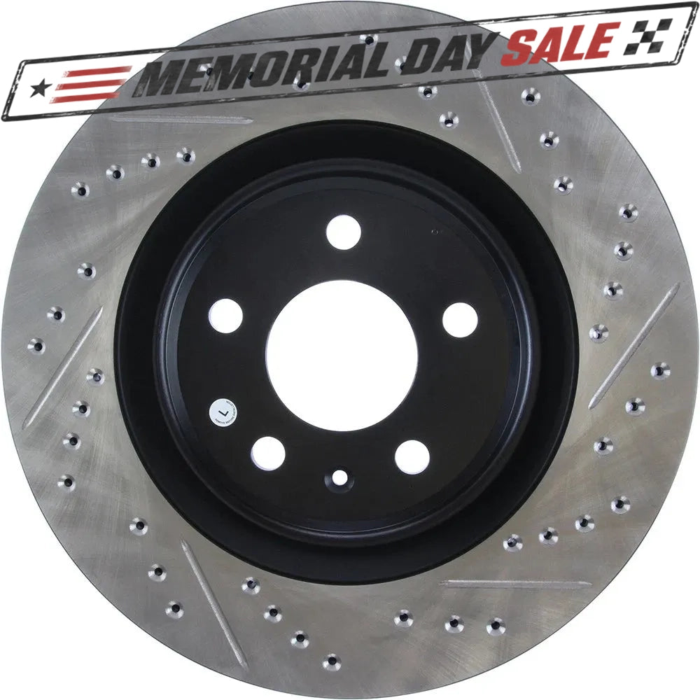 StopTech 127.33137L Rear Left Drilled Brake Rotor for 2010-19 S4 / 2015-20 Macan