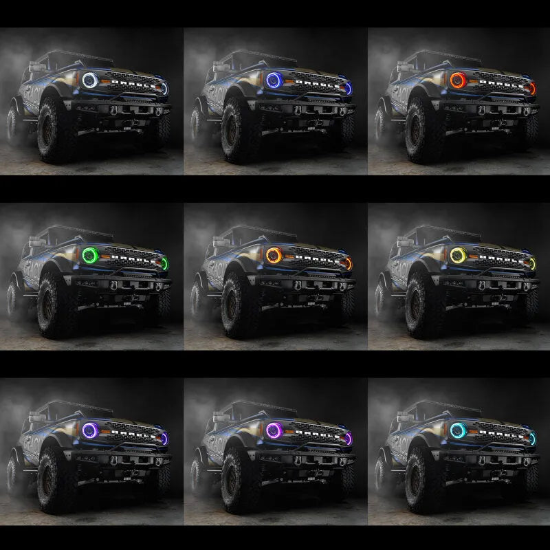 Oracle 2021+ Ford Bronco Oculus Bi-LED Headlights - ColorSHIFT RGB+W | Bronco (U725) (5886-BC2)