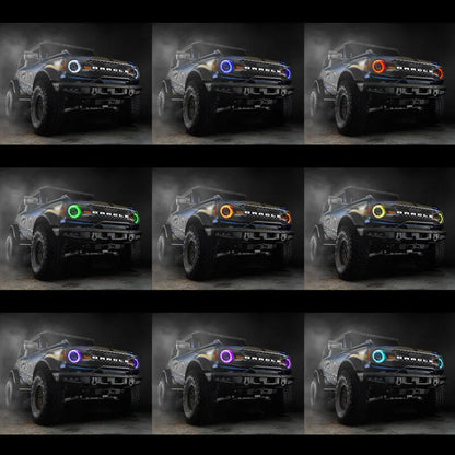 Oracle 2021+ Ford Bronco Oculus Bi-LED Headlights - ColorSHIFT RGB+W | Bronco (U725) (5886-BC2)