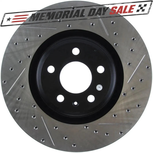 StopTech 127.33138L Front Left Drilled Brake Rotor for 12-19 Audi A6 / 12-17 S5